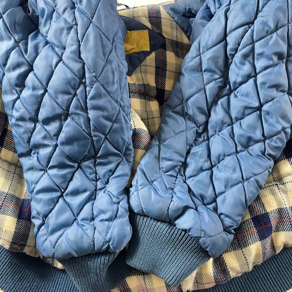 š„Vintage Midwest Traders Unisex Utility Retro Bomber Jacket Plaid Blanket lined - Picture 10 of 15